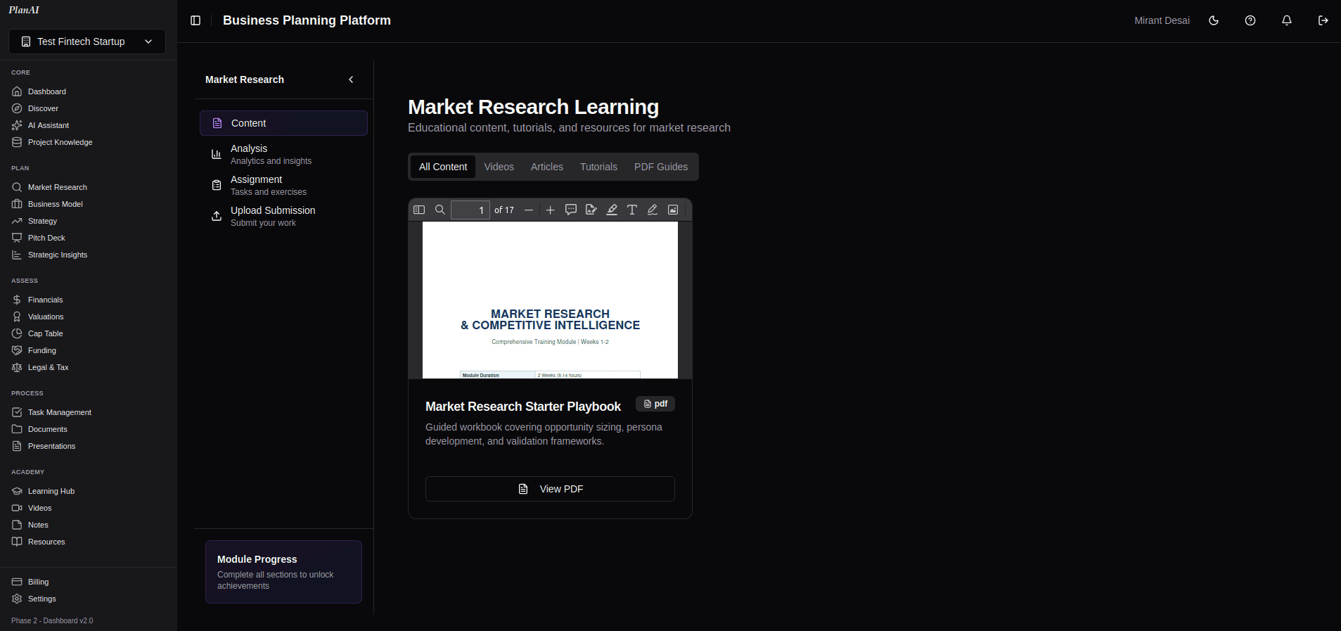Market Research & Analysis